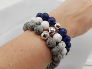 Ready To Help Your Favorite Team Take It To The House?? Here’s the Blue and Silver Lucky Sports Bracelet Magically Created Just For You...