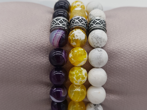 Ready To Help Your Favorite Team Slam Dunk the Competition?? Here’s the Lucky Purple and Gold Sports Bracelet Magically Created Just For You...